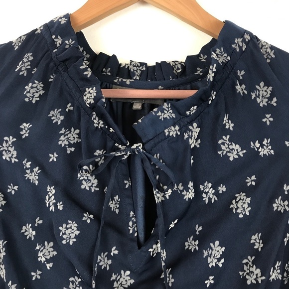 Michael Stars Navy‎ Floral Shift Dress Size Medium - Picture 5 of 10